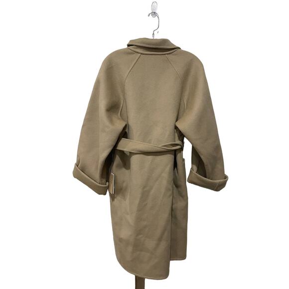 Michael Kors Collection Double Face Wool Melton Bathrobe Coat - Picture 12 of 13